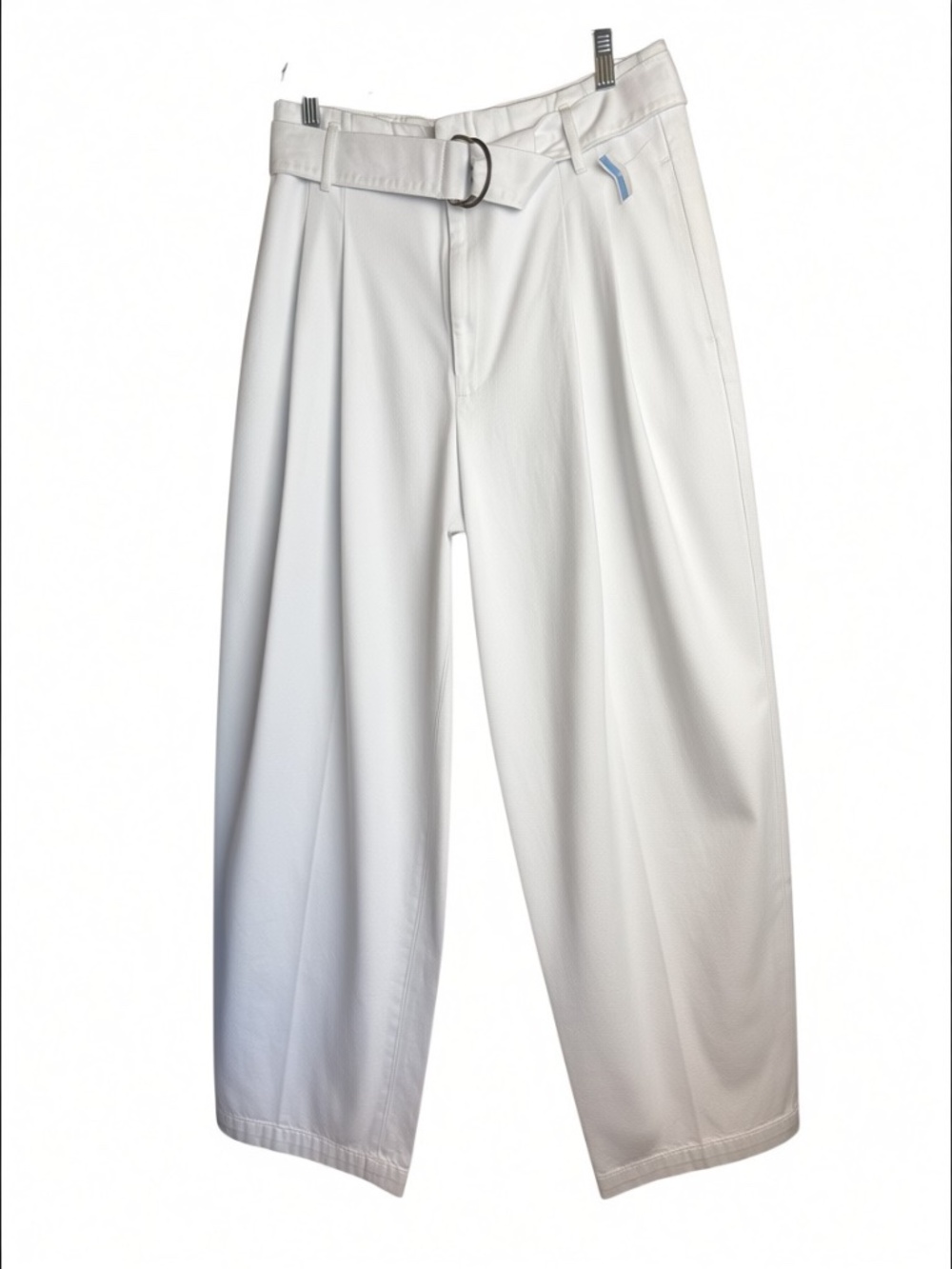 New Ralph Lauren Polo Blue Label White Denim Pleated Pants Size 6 - Picture 9 of 14